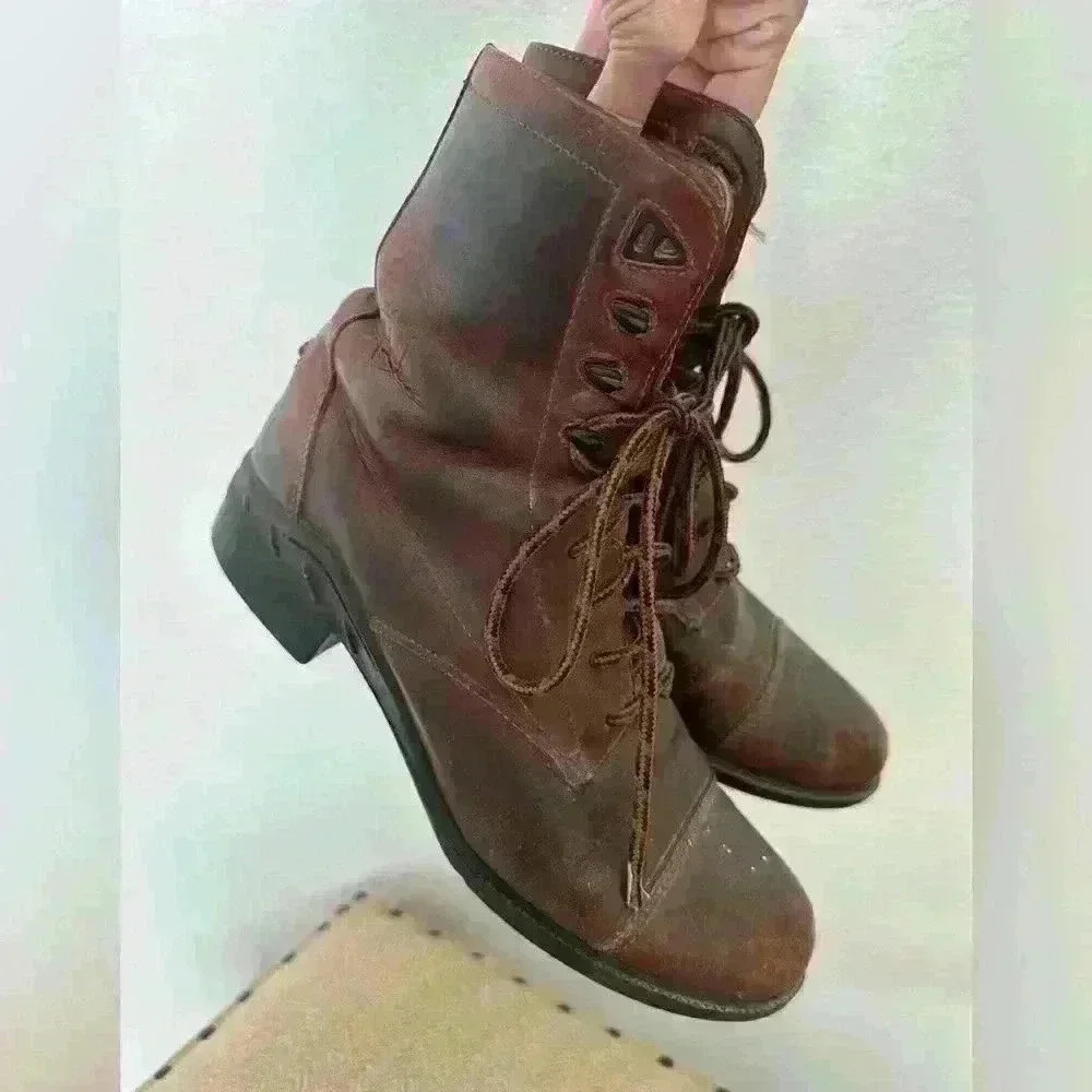 Mens Ariat Pro Leather Riding Boots ATS Equipped Size 9